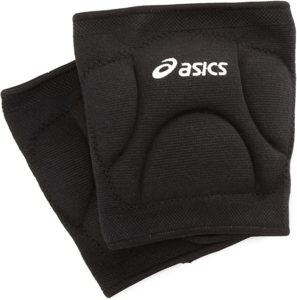 The ASICS Ace Low Profile Knee Pad is made of 43% cotton, 33% rubber and 24% nylon. It is imported and has a pull-on closure. The knee pad is 6 inches in sleeve length and is sold in pairs. It has dual-density padding and is intended for use in sport.